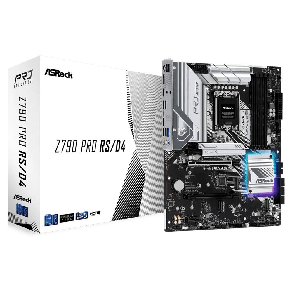 ASRock Z790 Pro RS/D4 700 Series Intel Motherboard | 90 - MXBJL0 - A0UAYZ | - Vektra Computers LLC