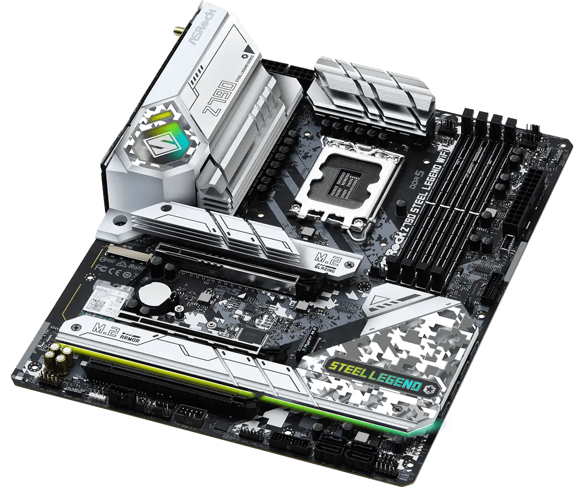 ASRock Z790 Steel Legend WiFi LGA 1700 Socket Intel Motherboard | 90 - MXBKD0 - A0UAYZ - Vektra Computers LLC