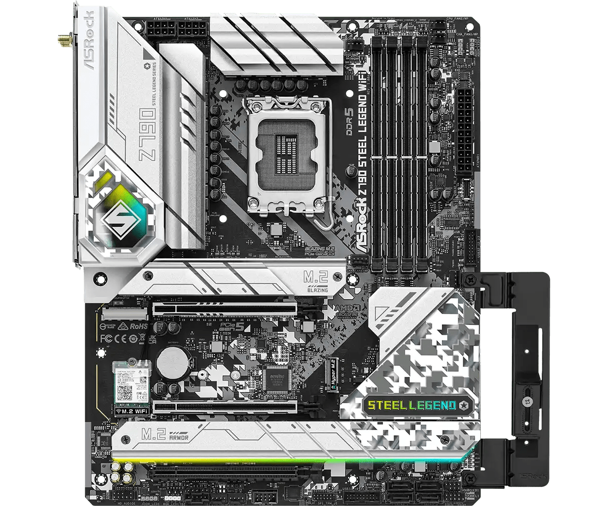 ASRock Z790 Steel Legend WiFi LGA 1700 Socket Intel Motherboard | 90 - MXBKD0 - A0UAYZ - Vektra Computers LLC