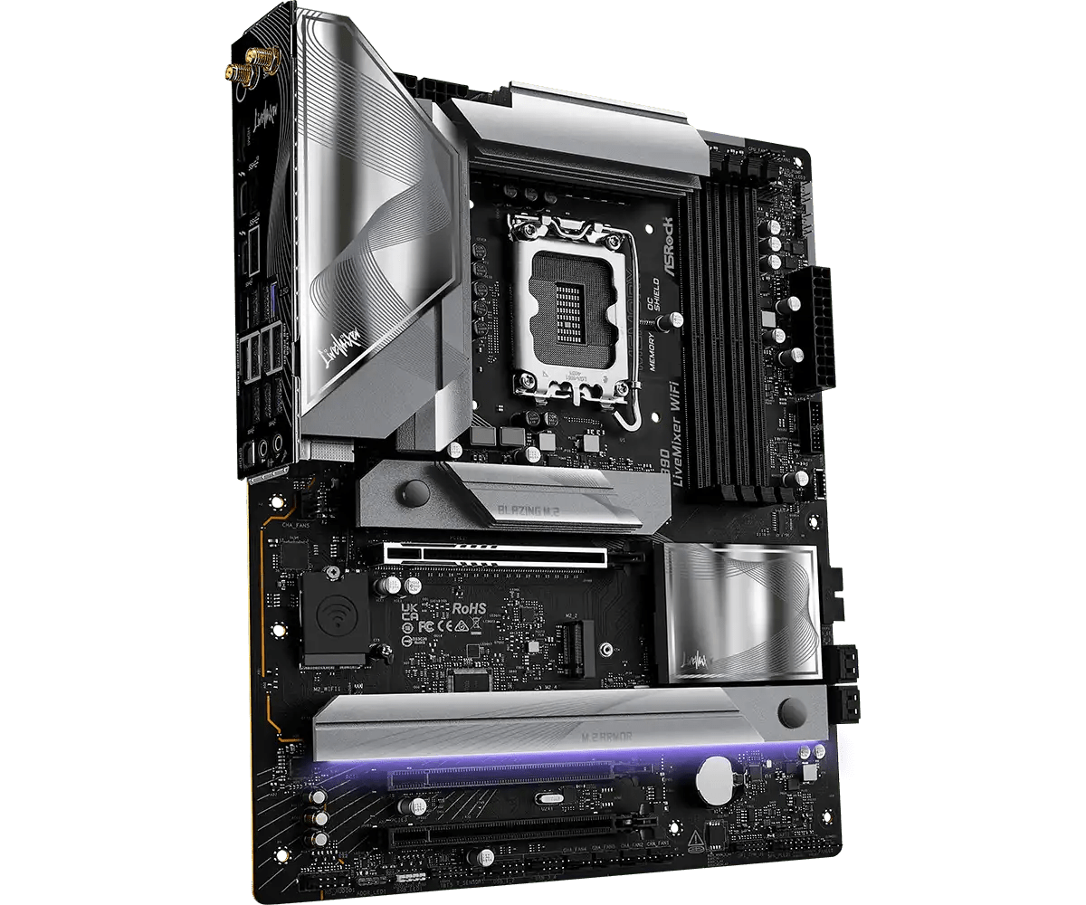 ASRock Z890 LiveMixer WiFi Motherboard | 90 - MXBPE0 - A0UAYZ - Vektra Computers LLC