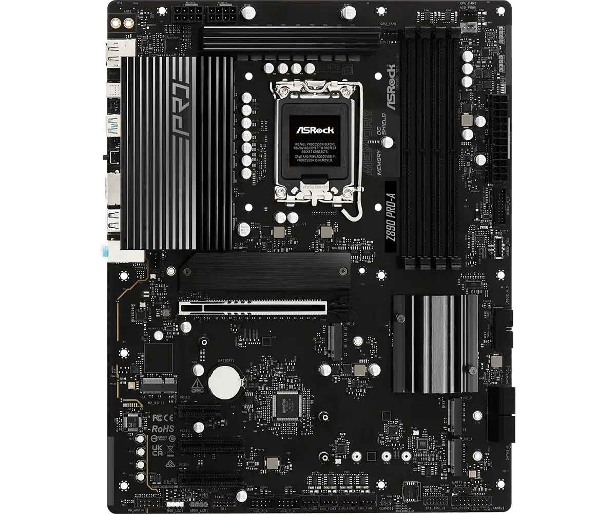 ASRock Z890 Pro - A LGA 1851 ATX Motherboard | 90 - MXBP50 - A0UAYZ - Vektra Computers LLC