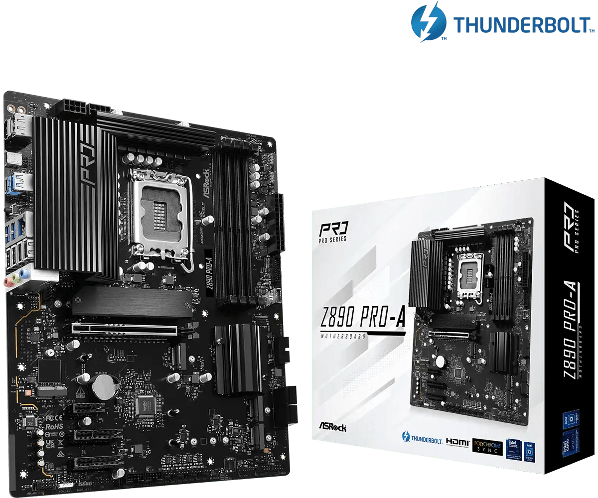 ASRock Z890 Pro - A LGA 1851 ATX Motherboard | 90 - MXBP50 - A0UAYZ - Vektra Computers LLC