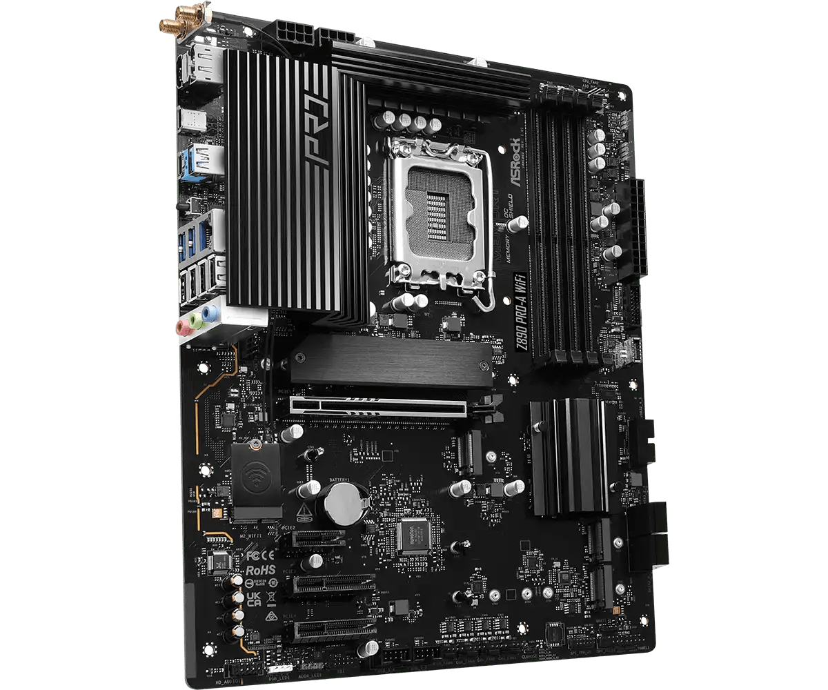 ASRock Z890 Pro - A WiFi LGA1851 Gaming Motherboard - Vektra Computers LLC