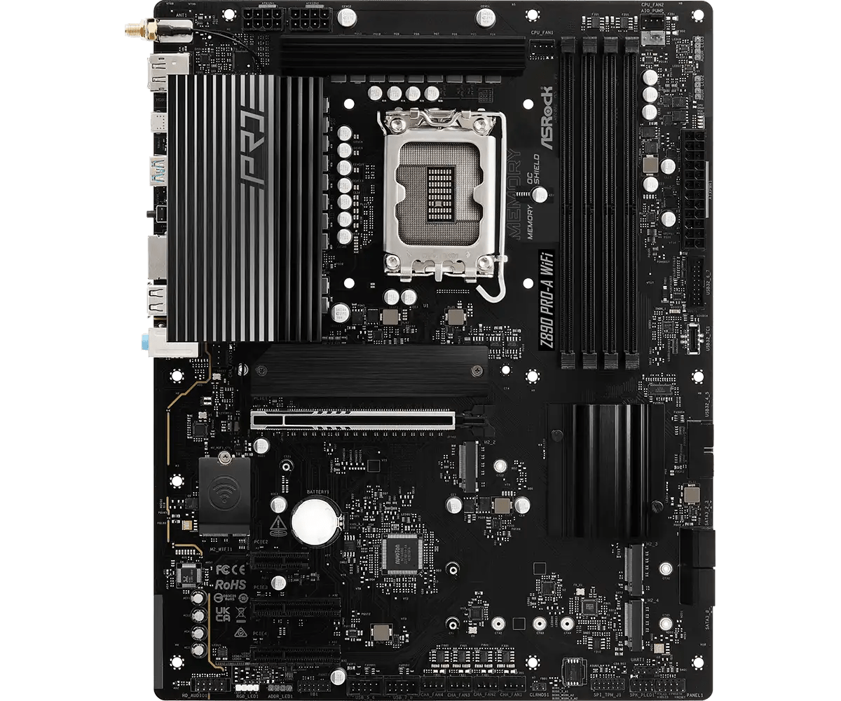 ASRock Z890 Pro - A WiFi LGA1851 Gaming Motherboard - Vektra Computers LLC