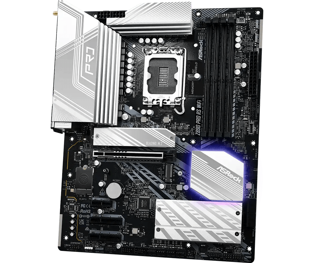 ASRock Z890 Pro RS WiFi LGA1851 Socket Gaming Motherboard - Vektra Computers LLC