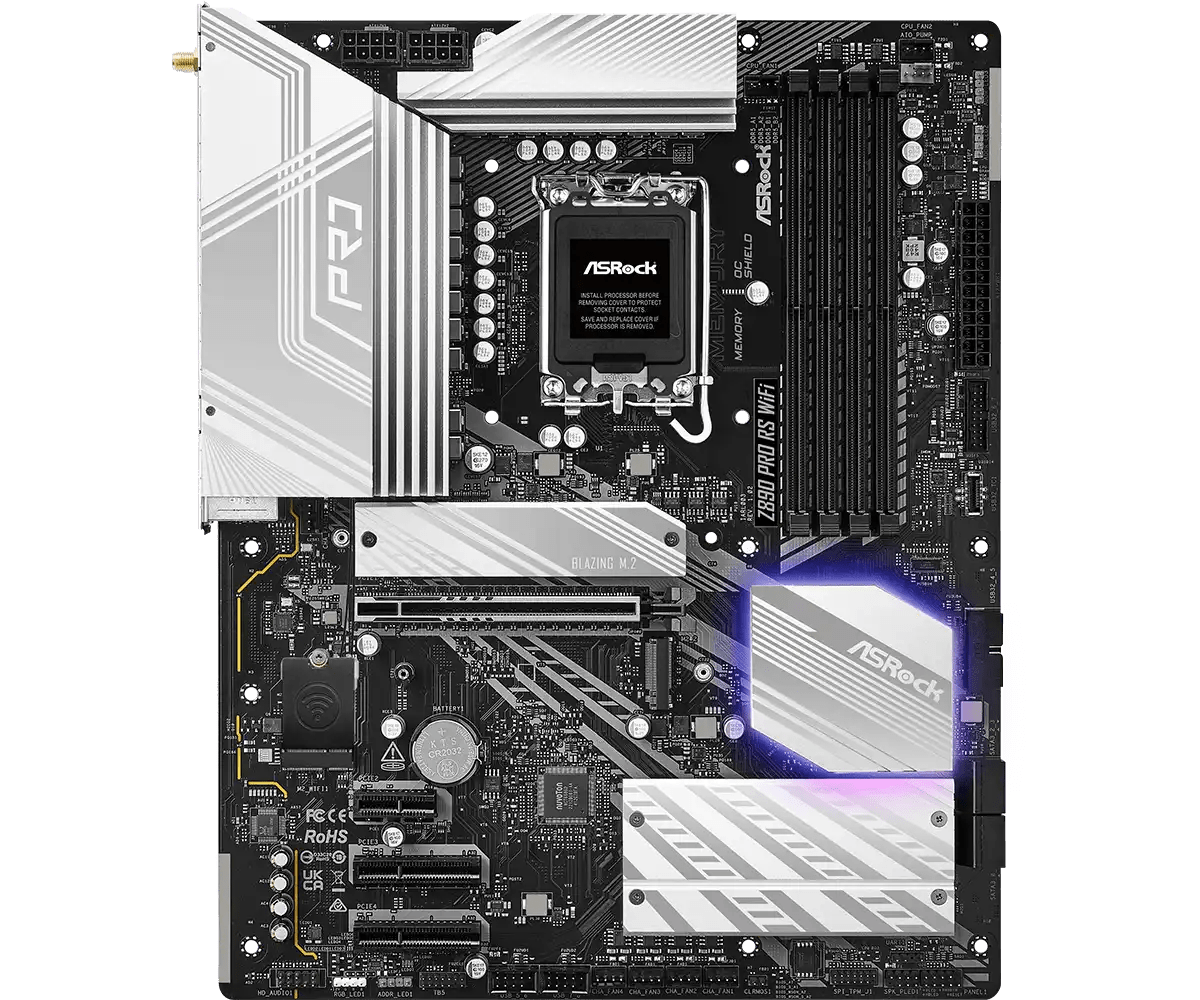 ASRock Z890 Pro RS WiFi LGA1851 Socket Gaming Motherboard - Vektra Computers LLC