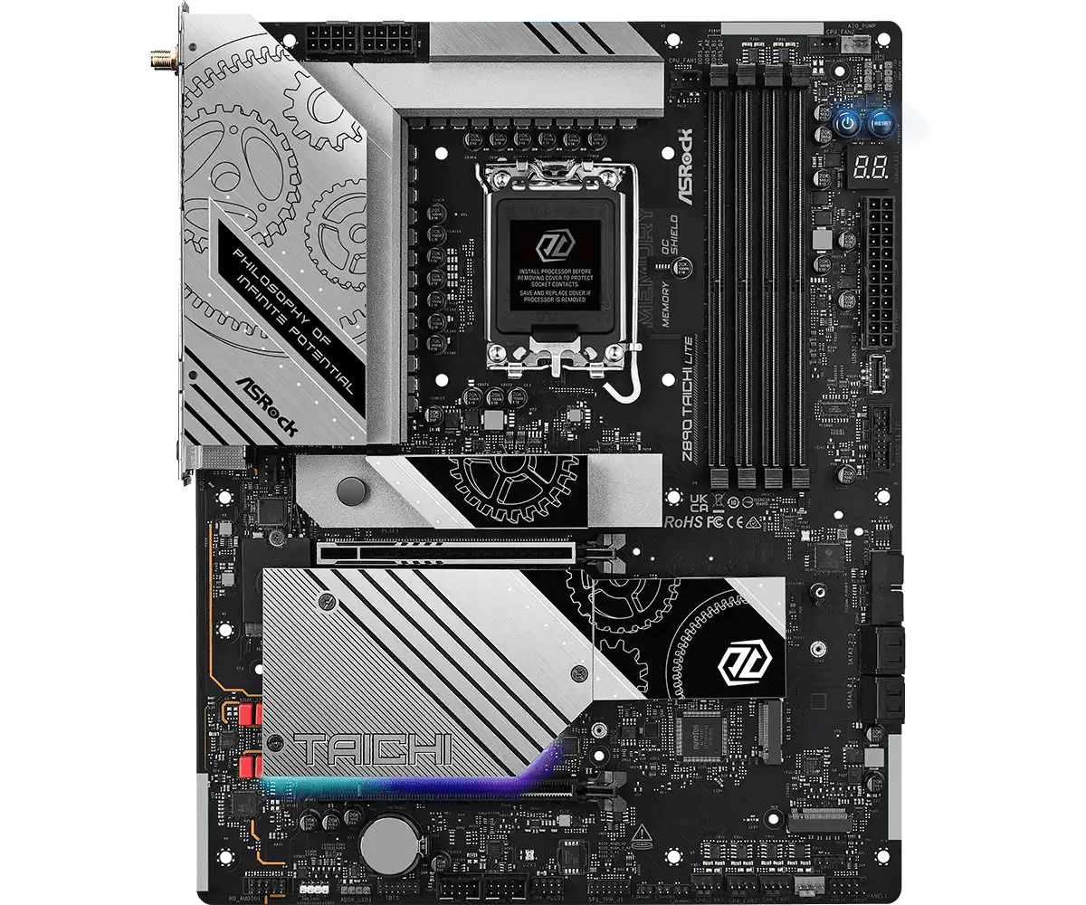 ASRock Z890 Taichi Lite LGA1851 Socket Gaming Motherboard - Vektra Computers LLC