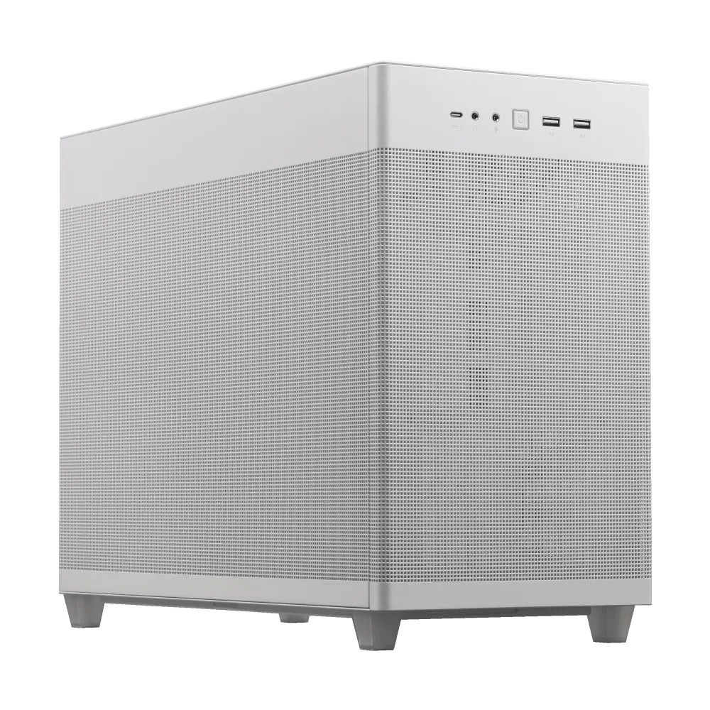 Asus Prime AP201 Mesh White Mini - Tower PC Case | 90DC00G3 - B39000 | - Vektra Computers LLC
