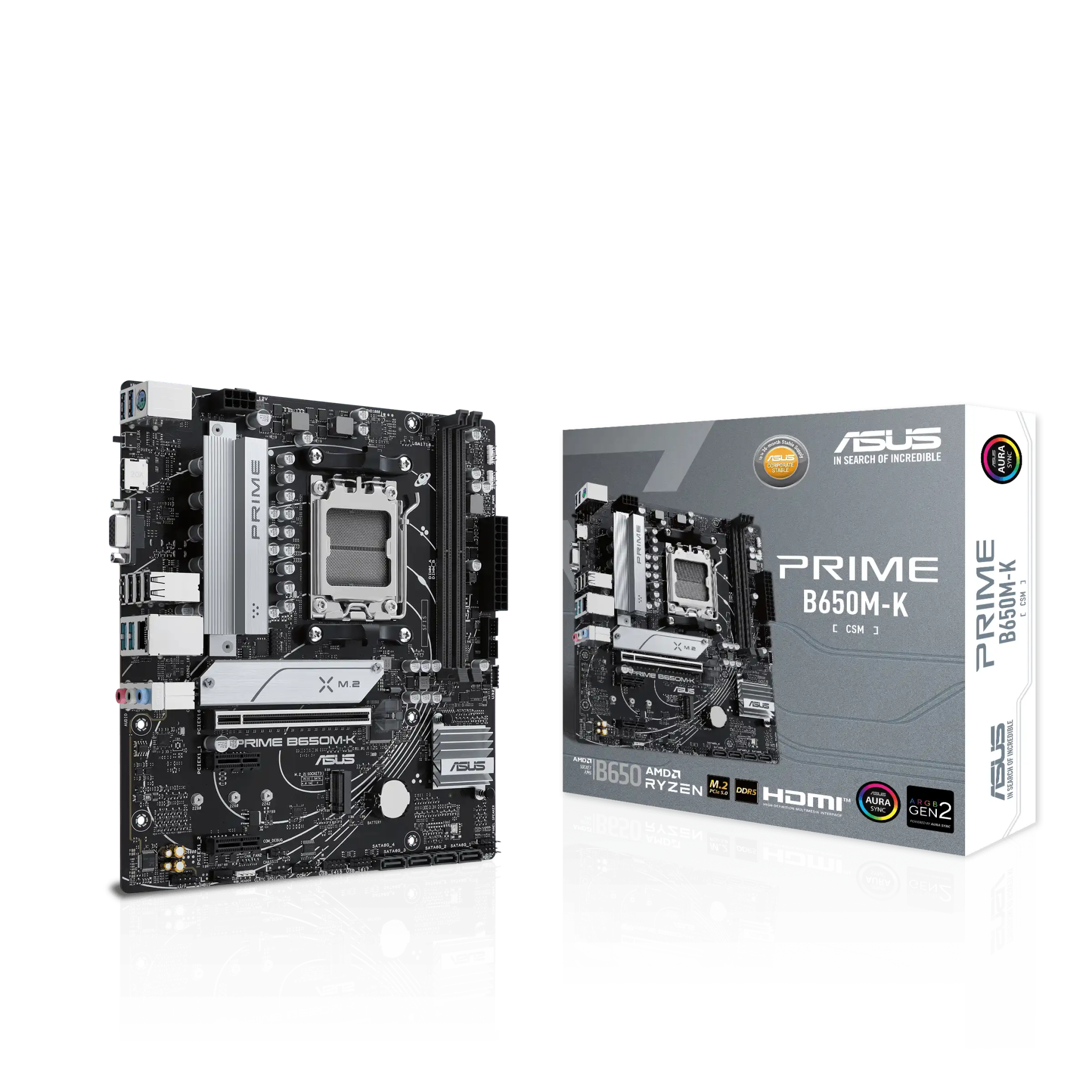 ASUS PRIME B650M - K AMD 600 Series mATX Motherboard | 90MB1F60 - M0EAY0 | - Vektra Computers LLC