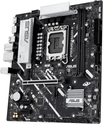 ASUS Prime B860M - K LGA 1851 Micro - ATX Motherboard LGA 1851 Micro - ATX Motherboard, Intel B860 Chipset, 2x DIMM DDR5 Slots, Up to 128GB Max Memory, 1x PCIe 4.0 x16 Slot, 2x M.2 Slots | 90MB1JT0 - M0EAY0 - 289 - Vektra Computers LLC