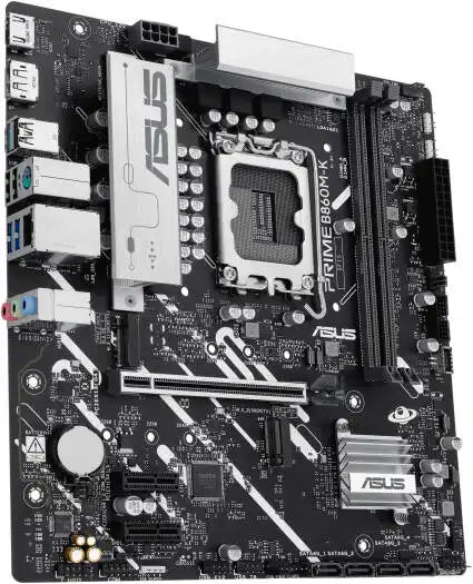 ASUS Prime B860M - K LGA 1851 Micro - ATX Motherboard LGA 1851 Micro - ATX Motherboard, Intel B860 Chipset, 2x DIMM DDR5 Slots, Up to 128GB Max Memory, 1x PCIe 4.0 x16 Slot, 2x M.2 Slots | 90MB1JT0 - M0EAY0 - 289 - Vektra Computers LLC