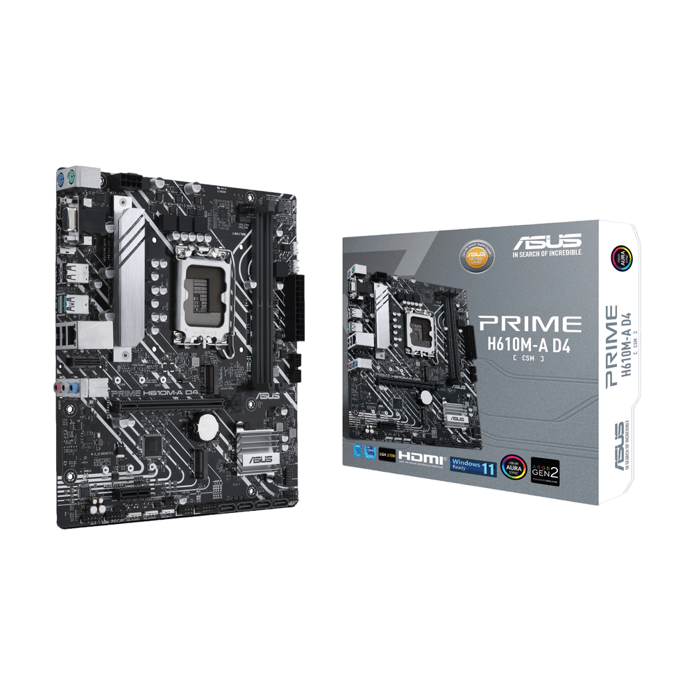 Asus Prime H610M - A D4 - CSM Intel Motherboard | 90MB19P0 - M0EAYC | - Vektra Computers LLC