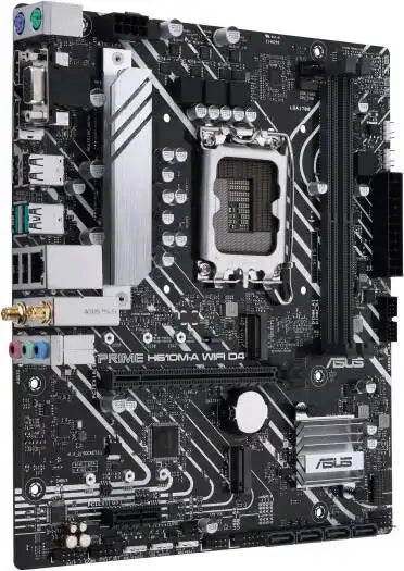 ASUS Prime H610M - A WiFi LGA 1700 Micro ATX Motherboard, 2x DDR4 DIMM Slots, Up to 64GB Max Memory, 1x PCIe 4.0 x16 SafeSlot Slot, 2x M.2 Slots, WiFi & Bluetooth Connectivity | 90MB1C80 - M0EAY0 - 289 - Vektra Computers LLC