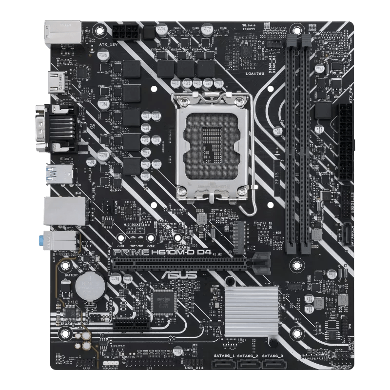 ASUS PRIME H610M - D D4 Intel 600 Series mATX Motherboard | 90MB1A00 - M0EAY0 | - Vektra Computers LLC