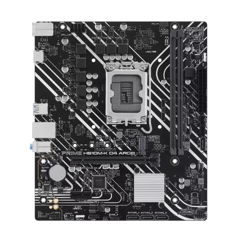 ASUS PRIME H610M - K D4 ARGB Intel 600 Series mATX Motherboard | 90MB1HN0 - M0EAY0 | - Vektra Computers LLC