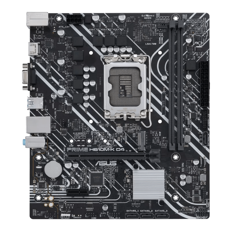 ASUS PRIME H610M - K D4 Intel 600 Series mATX Motherboard | 90MB1A10 - M0EAY0 | - Vektra Computers LLC
