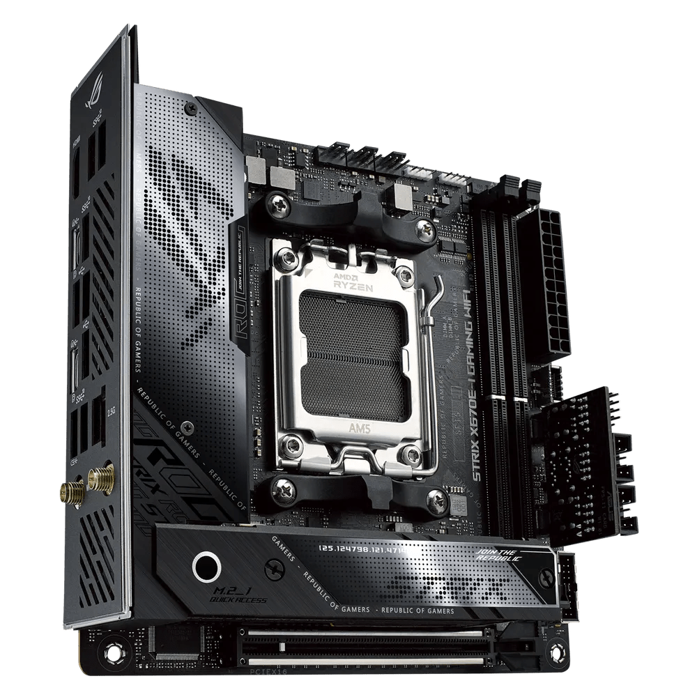 Asus ROG Strix X670E - I Gaming WiFi AMD 600 Series ITX Motherboard | 90MB1B70 - M0EAY0 | - Vektra Computers LLC