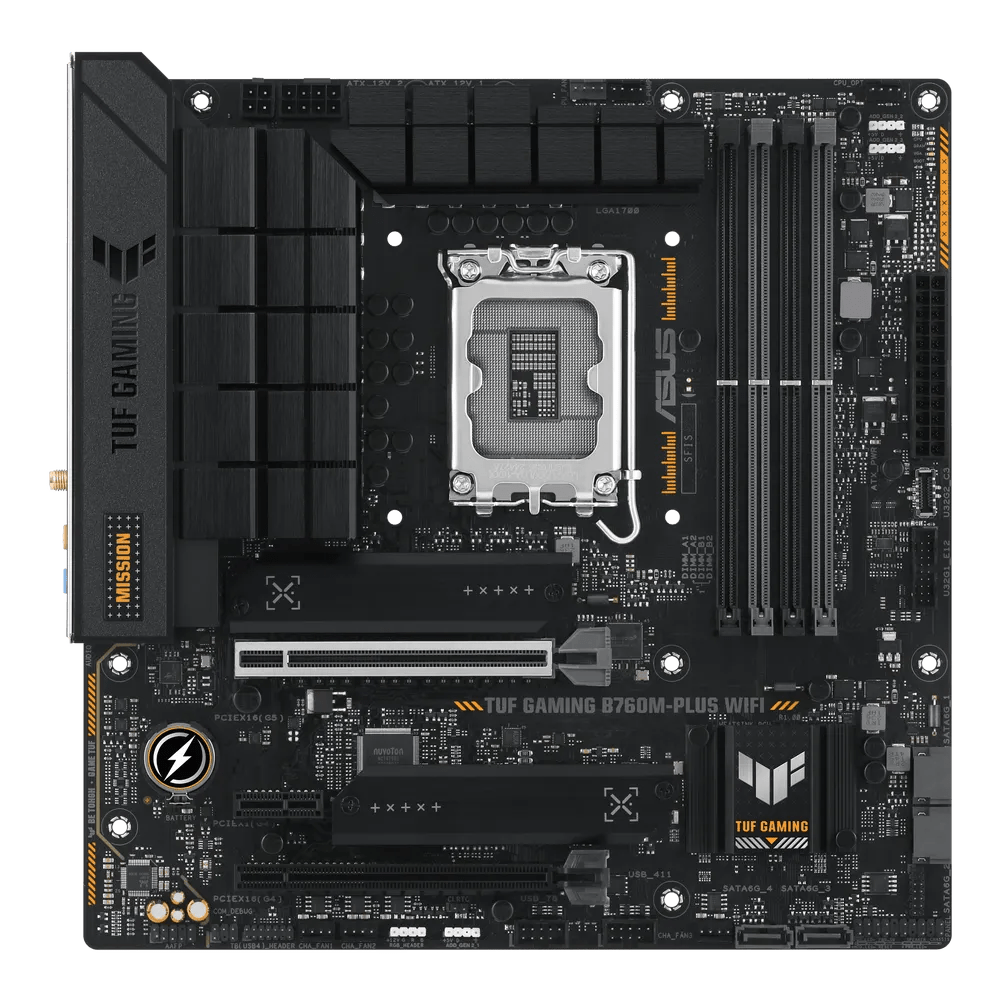 Asus TUF Gaming B760M - Plus WiFi D4 Intel 700 Series mATX Motherboard | 90MB1DG0 - M0EAY0 | - Vektra Computers LLC