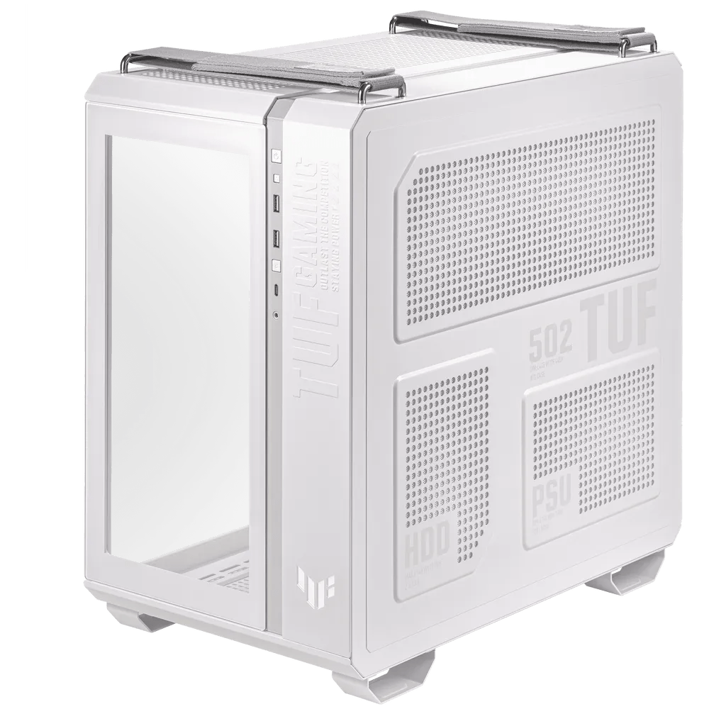 Asus TUF Gaming GT502 White Mid - Tower PC Case | 90DC0093 - B09010 | - Vektra Computers LLC