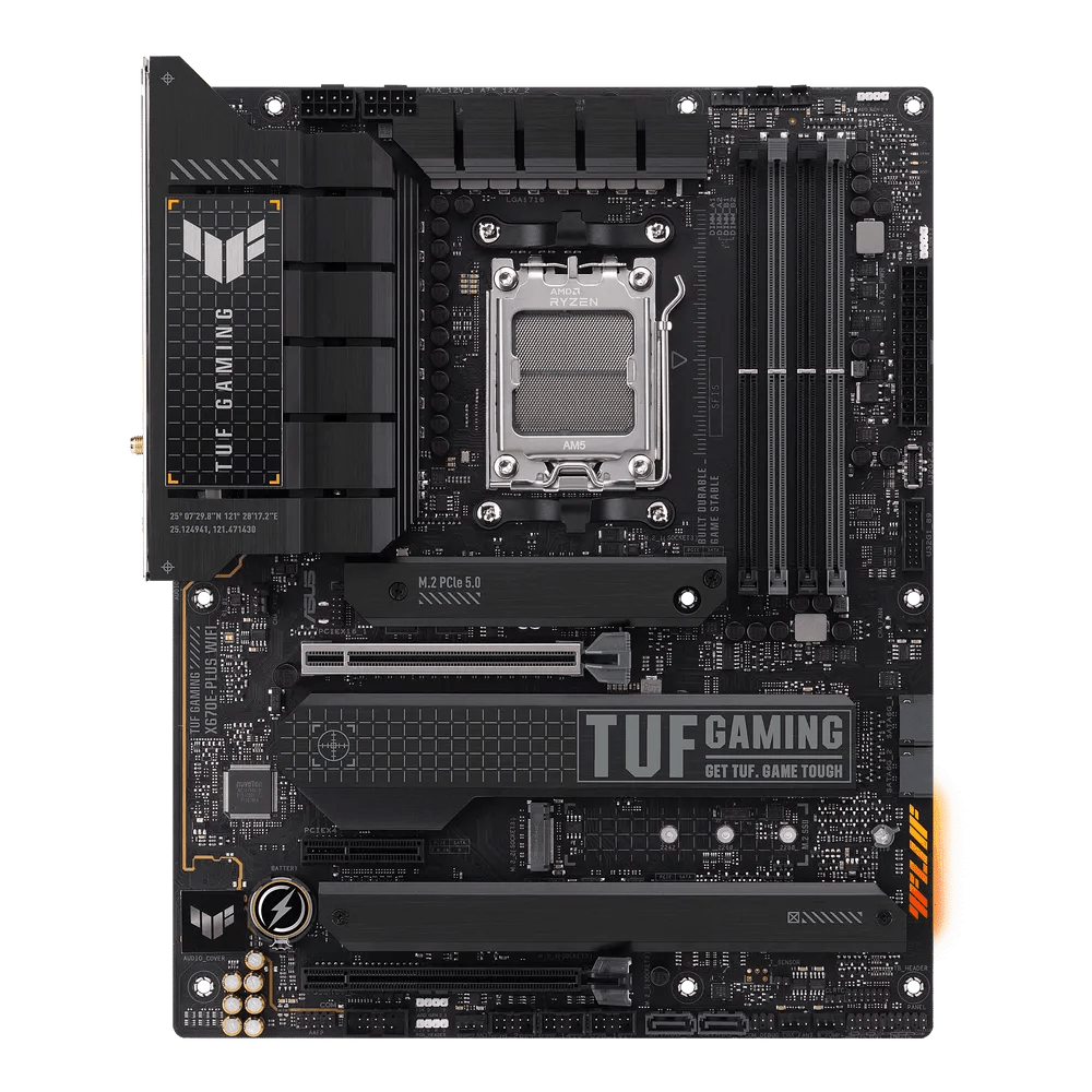 Asus TUF Gaming X670E - Plus WiFi AMD 600 Series ATMotherboard | 90MB1BK0 - M0EAY0 | - Vektra Computers LLC