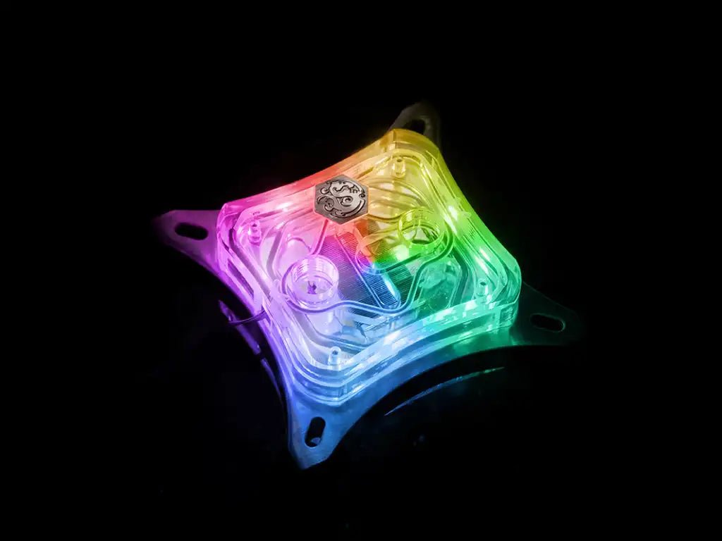 Bitspower CPU Block Summit M Acrylic - Digital RGB | BP - WBCPUM - DRGB - 885488060391 - Vektra Computers LLC