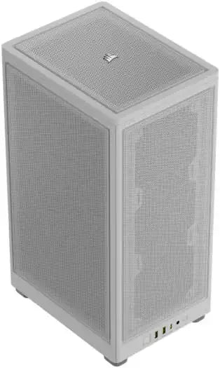 Corsair 2000D AIRFLOW Mini - ITX PC Case, Optimal Airflow Design, Mesh on All Sides, Up to 360mm Radiator & 8 Fans Support, White | CC - 9011245 - WW - Vektra Computers LLC