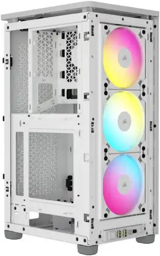 Corsair 2000D RGB AIRFLOW Mini - ITX PC Case, Optimal Airflow Design, All Side Steel Mesh Panels, White | CC - 9011247 - WW - Vektra Computers LLC