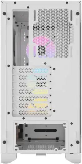 Corsair 3000D RGB AIRFLOW Mid - Tower PC Case, Tempered Glass & Airflow Optimized Front Panel, White | CC - 9011256 - WW - Vektra Computers LLC