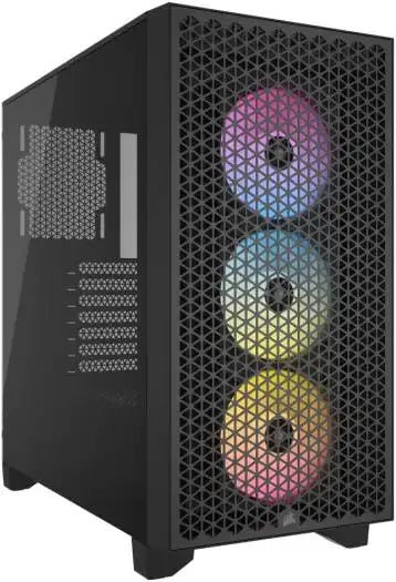 Corsair 3000D RGB AIRFLOW Mid - Tower PC Case, Tempered Glass & Airflow Optimized Front Panel,Black | CC - 9011255 - WW - Vektra Computers LLC
