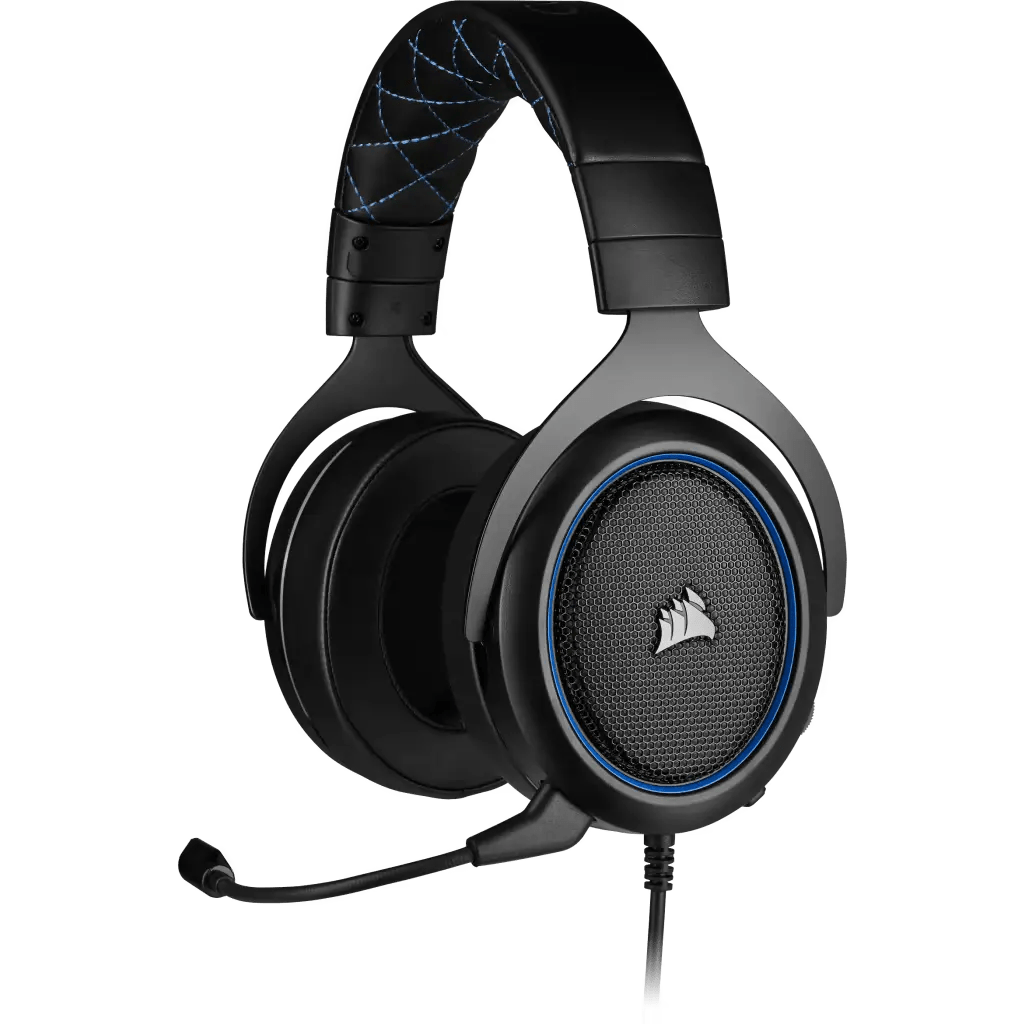 Corsair HS50 PRO STEREO Gaming Headset — Blue | CA - 9011217 - NA - Vektra Computers LLC