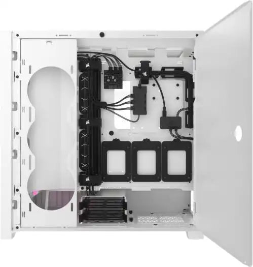 Corsair iCUE 5000D RGB Airflow V2 Mid - Tower ATX PC Case, High - Airflow Design, Tempered Glass Panel, , Node PRO Controller,White | CC - 9011243 - WW - Vektra Computers LLC