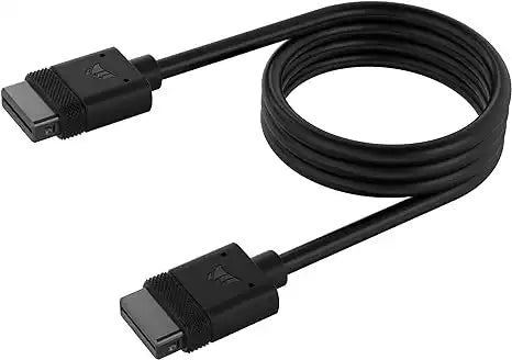 Corsair iCUE LINK Cable, 1x 600mm with Straight connectors, Black|CL - 9011119 - WW - Vektra Computers LLC