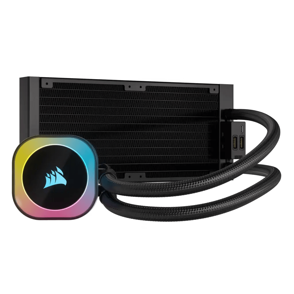 Corsair iCUE LINK H100i RGB AIO 240mm Liquid CPU Cooler Black|CW - 9061001 - WW - Vektra Computers LLC