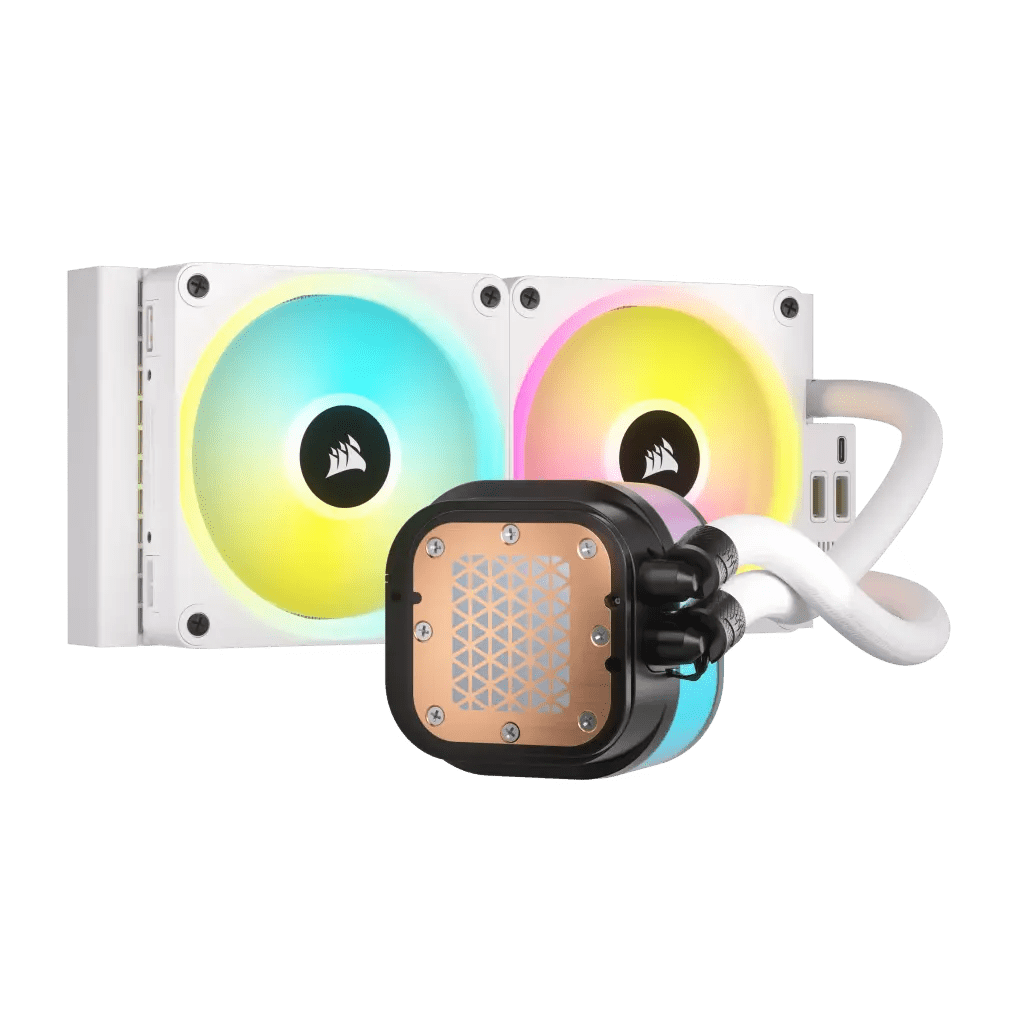 Corsair iCUE LINK H100i RGB AIO Liquid CPU Cooler - White|CW - 9061005 - WW - Vektra Computers LLC