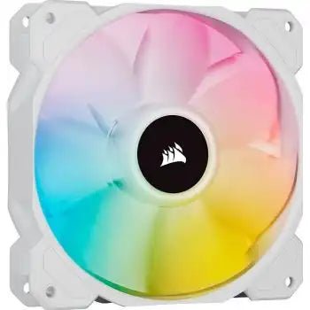 Corsair iCUE SP120 RGB Elite Performance 120mm Fan, White, PWM Single Fan | CO - 9050136 - WW - Vektra Computers LLC