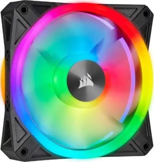 Corsair QL Series, Ql120 RGB, 3x120mm RGB LED Fan + Lighting Node CORE, Triple Pack | CO - 9050098 - WW - Vektra Computers LLC