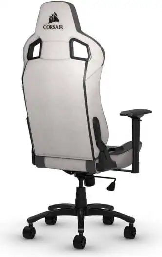 Corsair T3 RUSH Fabric Gaming Chair, 4D Armrest, Class 4 Gas Lift With 100mm Height Adjustment, Gray - Charcoal | CF - 9010056 - WW - Vektra Computers LLC