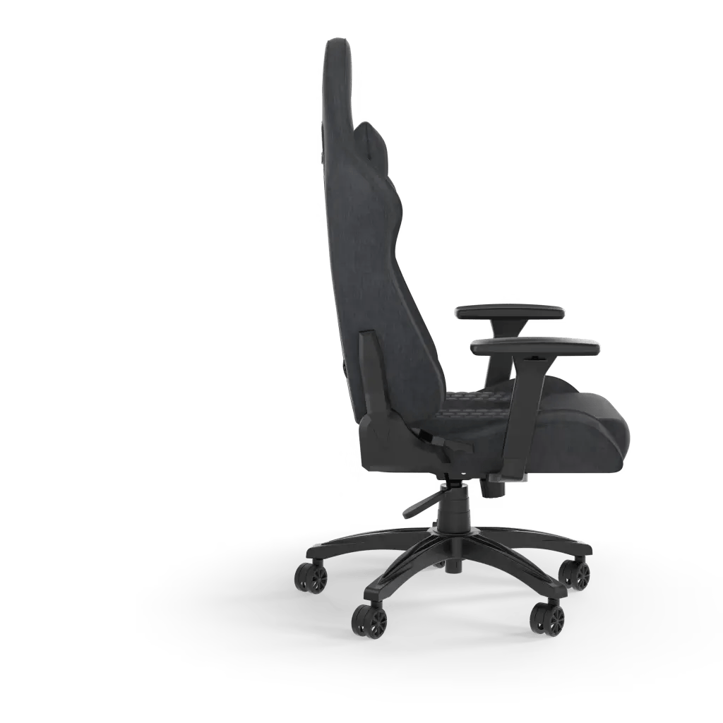 Corsair TC100 RELAXED Fabric Gaming Chair, 5 x 65mm Castors, Black/Gray | CF - 9010052 - WW - Vektra Computers LLC