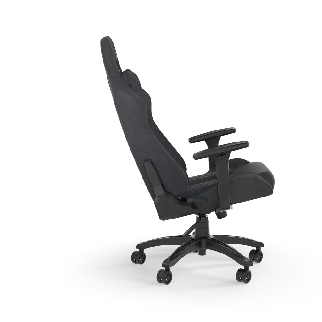 Corsair TC100 RELAXED Fabric Gaming Chair, 5 x 65mm Castors, Black/Gray | CF - 9010052 - WW - Vektra Computers LLC