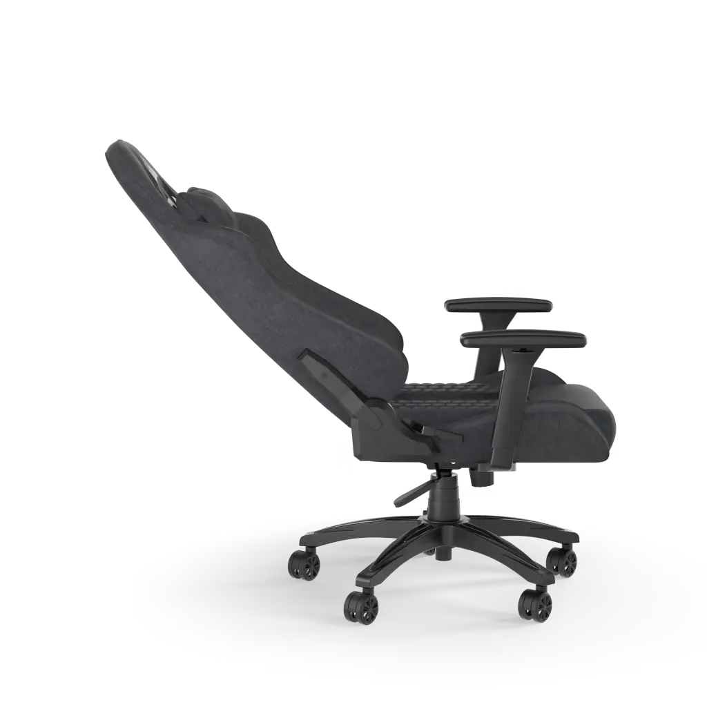 Corsair TC100 RELAXED Fabric Gaming Chair, 5 x 65mm Castors, Black/Gray | CF - 9010052 - WW - Vektra Computers LLC