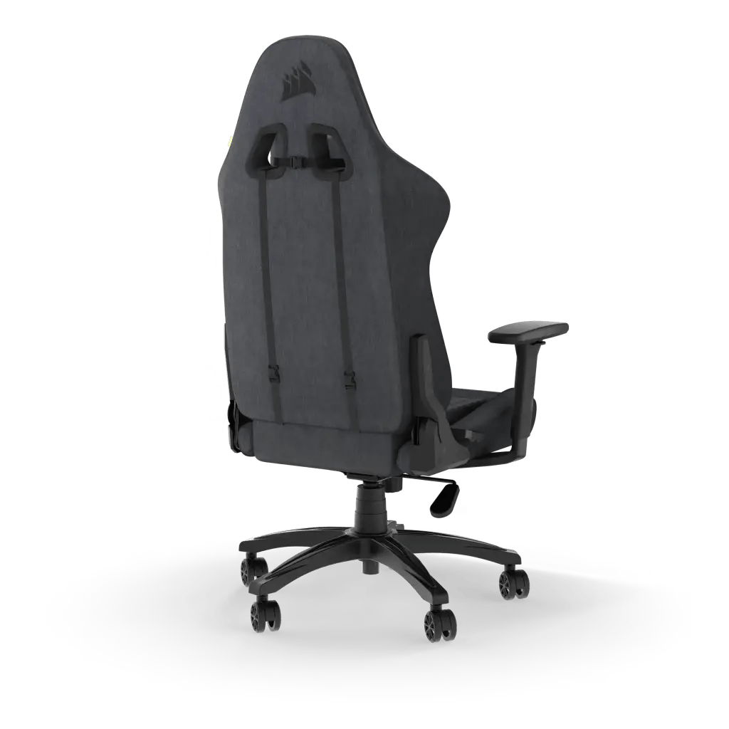 Corsair TC100 RELAXED Fabric Gaming Chair, 5 x 65mm Castors, Black/Gray | CF - 9010052 - WW - Vektra Computers LLC