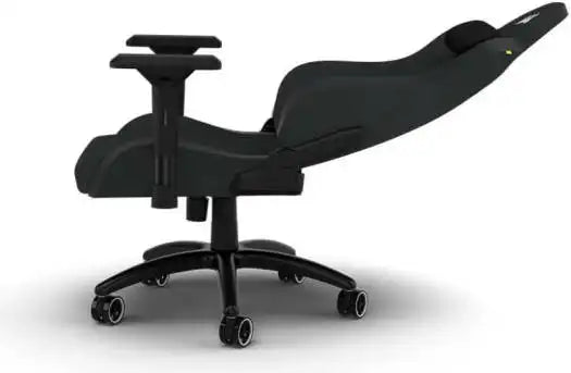 Corsair TC200 Fabric Gaming Chair, Soft Fabric Exterior, 4 Gas Lift 75mm Dual - Wheel Casters, Black | CF - 9010049 - WW - Vektra Computers LLC