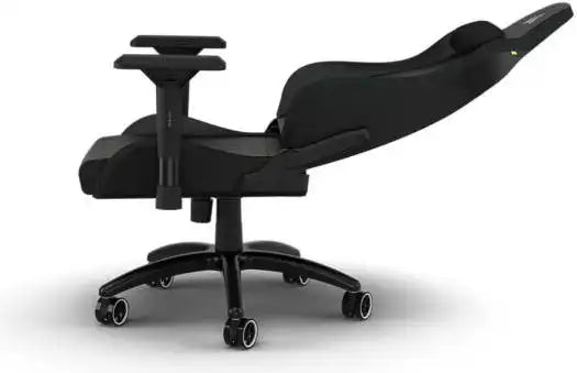 Corsair TC200 Leatherette Gaming Chair, Soft Fabric Exterior, Comfortable & Durable, 75mm Dual - Wheel Casters, Black | CF - 9010043 - WW - Vektra Computers LLC