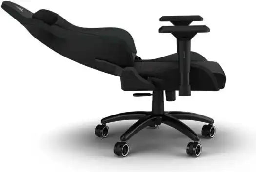 Corsair TC200 Leatherette Gaming Chair, Soft Fabric Exterior, Comfortable & Durable, 75mm Dual - Wheel Casters, Black | CF - 9010043 - WW - Vektra Computers LLC