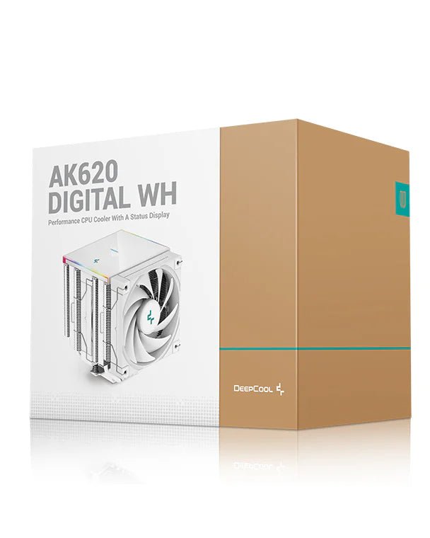 DeepCool AK620 DIGITAL WH White Air Cooler | R - AK620 - WHADMN - G | - Vektra Computers LLC