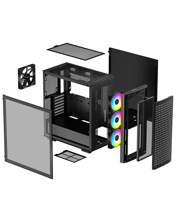 DeepCool CK560 Mid - Tower Case | R - CK560 - BKAAE4 - G - 1 - Vektra Computers LLC