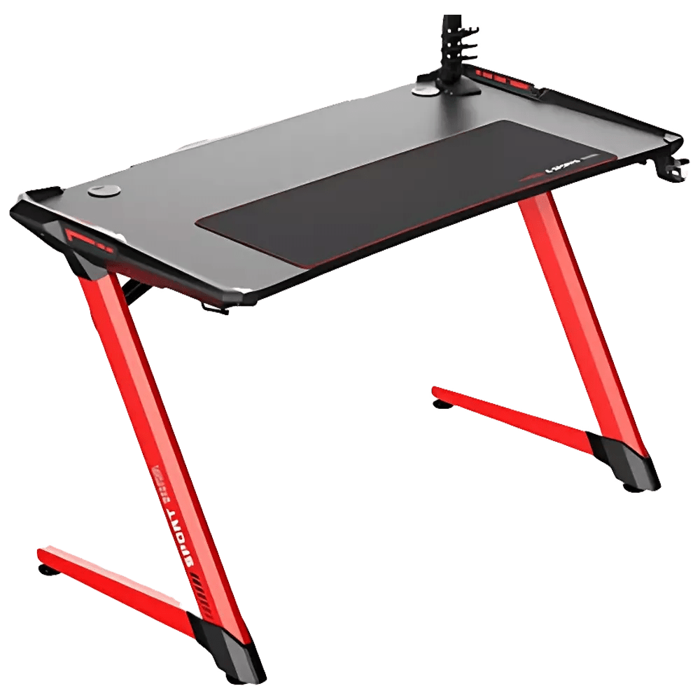 DXRacer E - Sports Gaming Desk Black/Red - Vektra Computers LLC