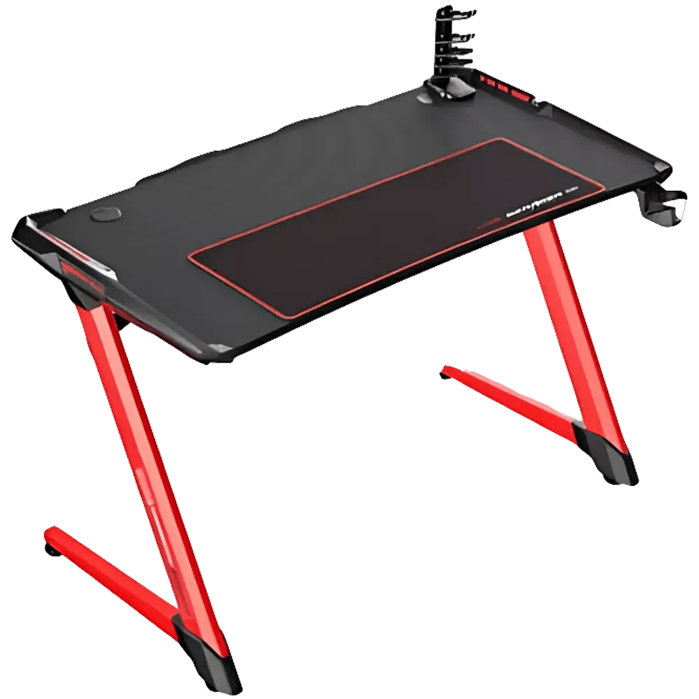 DXRacer E - Sports Gaming Desk Black/Red - Vektra Computers LLC