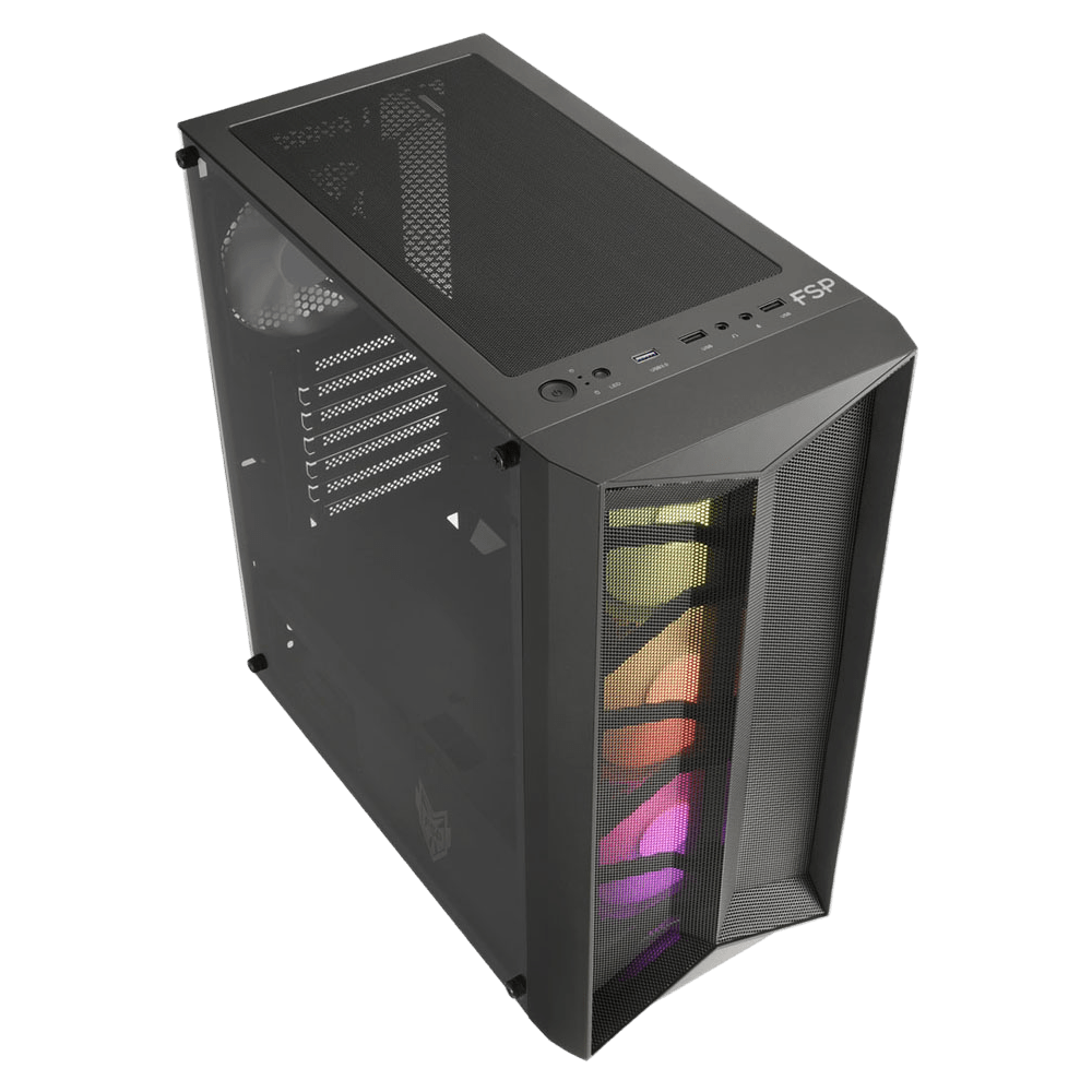 FSP CMT211A Mid - Tower ARGB PC Case - Vektra Computers LLC