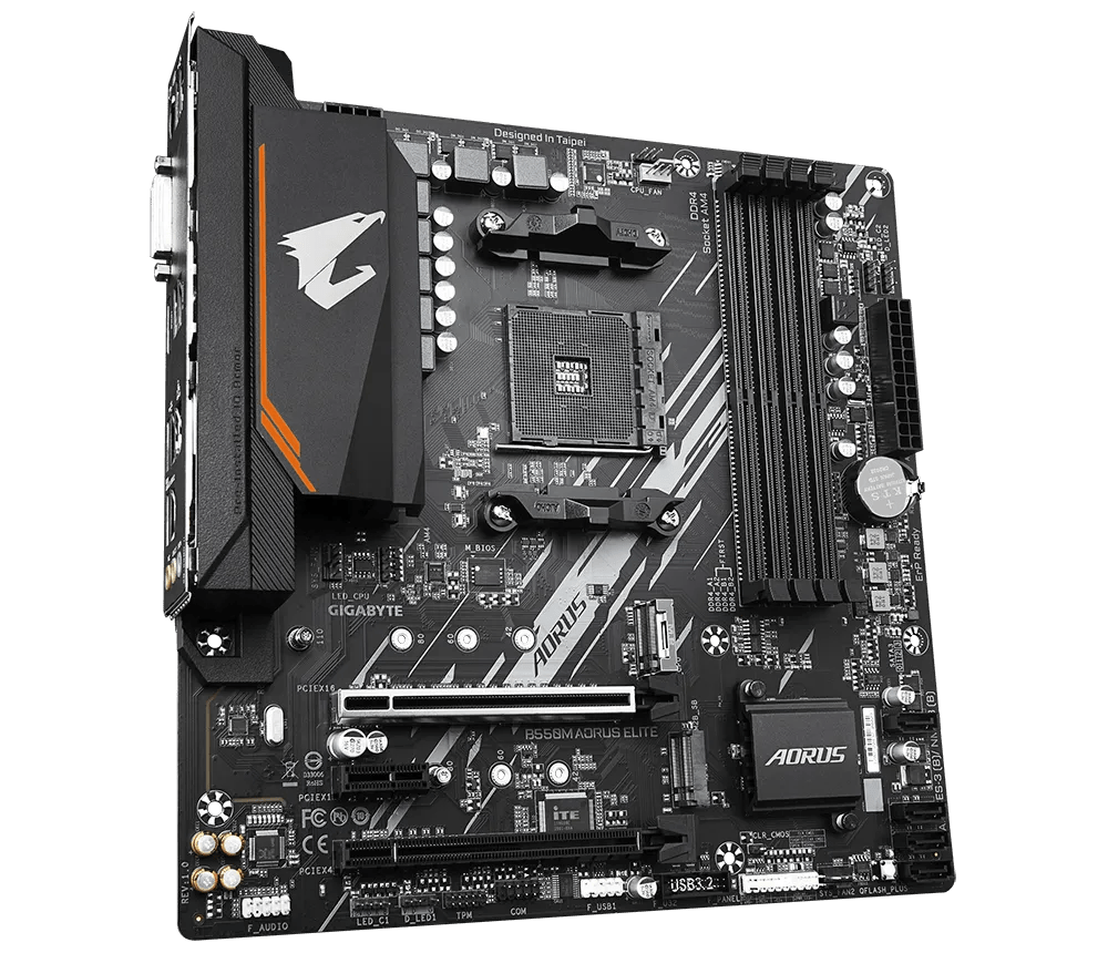 GIGABYTE B550M AORUS ELITE AMD mATX Motherboard | B550M - AORUS - ELITE | - Vektra Computers LLC